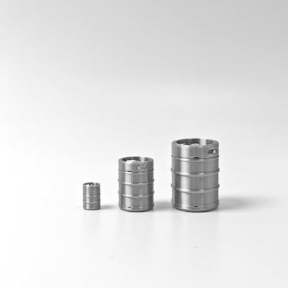 1:24 Scale Barrel Props, 9-Piece Model Scenery for Adults | 9-piece gray industrial keg set, detailed 3D print. Model scenery accessory, tabletop terrain & diorama craft for adults. - size: 1:24