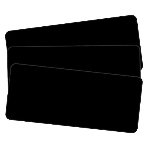 Qisan Large Gaming Mouse Pad with Nonslip Base-31.5x11.8x0.15 Inch|Extended XXL Size, Heavy|Thick, Comfy, Foldable Mat for Desktop, Laptop, Keyboard, Consoles & More (Black 3pcs) - color: Black 3pcs