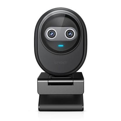 EMEET Piko 4K Webcam for Streaming, World’s 1st Dual-Camera AI-Powered 4K Camera w/AI Autofocus - style: Piko w/ 3 Mics 3 Sound Modes
