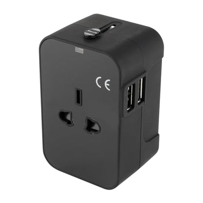 B737 1:1 COCKPIT Radio Tuning Panel (RTP) for MSFS2020, MSFS2024, X-Plane 12 - Compatible with ZIBO737, PMDG737 + Universal Travel Adapter for Japan, UK, EU, AU and US Standards (Dual-USB/Black)