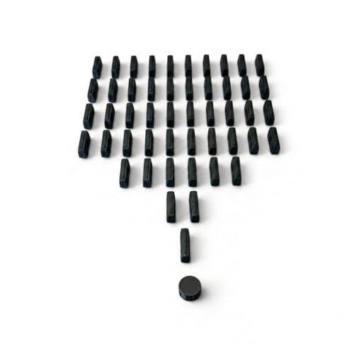 Replacement Train Pieces Compatible with Ticket to Ride (Black) | Includes 45 standard train tokens, one marker and additional spare trains. - color: Black