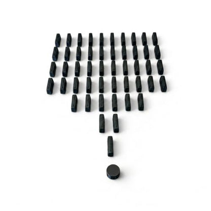 Replacement Train Pieces Compatible with Ticket to Ride (Black) | Includes 45 standard train tokens, one marker and additional spare trains. - color: Black