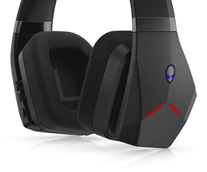 Alienware Wireless Gaming Headset–Aw988 –7.1 Surround Sound- RGB Alienfx -Boom Noise-Cancelling Mic -Sports Fabric Earcups -Works W/ PS4, Xbox One, Nintendo Switch & Mobile Devices Via 3.5mm Connector