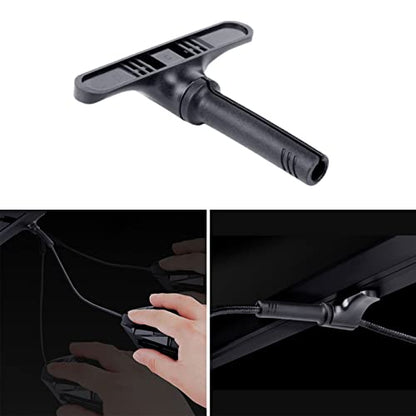 Gaming Mouse-Bungee Cord Holder, Super Compact Size, Gaming Desk Accessories, Bungee Cable Holder Fixer for E-Sports Desktop Arrangement, Offices, Home