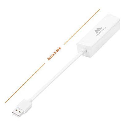 USB Ethernet LAN Network Adapter Compatible with Laptops and All USB 2.0 Compatible Computers Including Windows 7 to 11 Vista Mac OS X and macOS - by Mobi Lock