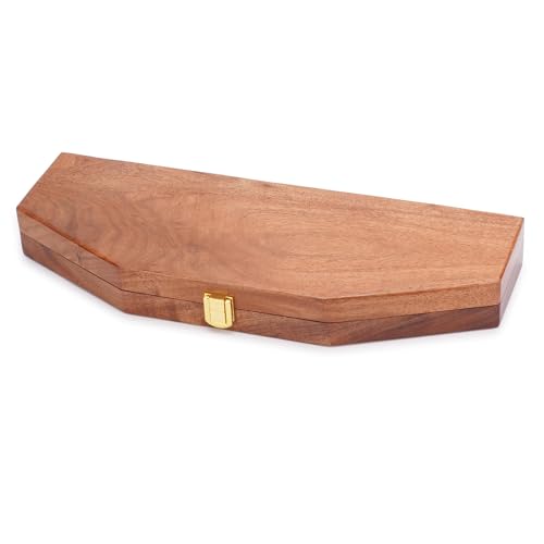 Ajuny Wooden Mancala Board Game Folding Travel Set with 96 Stones 2 Player | Traditional Counting Strategy Activity for Children Grownups Family Nights Educational Entertainment Birthday Holiday Present - size: 14 Inch