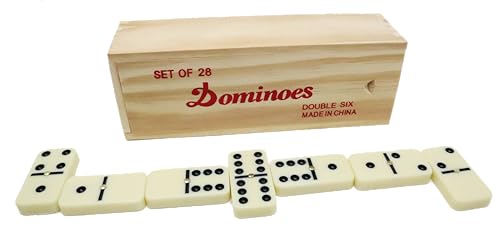 Dominoes Double 6 Tiles. 28 Pieces Dominoes for Adults