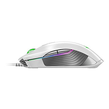 Razer Lancehead TE Ambidextrous Gaming Mouse: 16,000 DPI Optical Sensor - Chroma RGB Lighting - 8 Programmable Buttons - Mechanical Switches - Mercury White