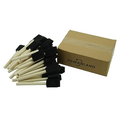 50pcs 1" Foam Brush with High Density Foam, Sponge Brush for Small Project - size: 1inch 50pcs