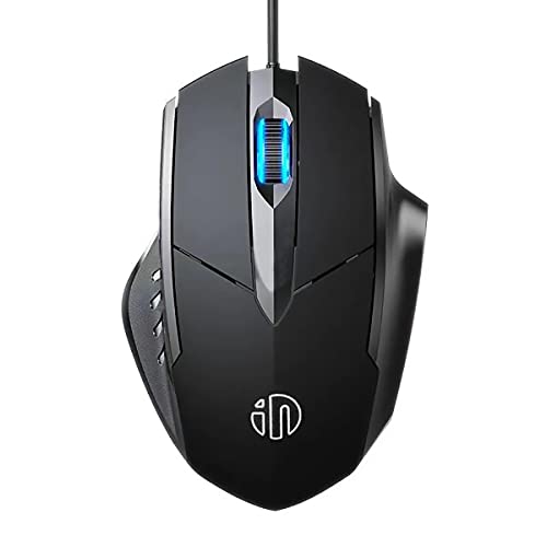 USB Computer Mouse Wired, Silent Click Corded Mouse 3-Button Wired Optical Mouse, Office and Home Mice, Ergonomic Shape for Windows Computers, Macs, iPad, PC and Laptops