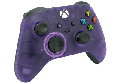 ProControllers LLC Wireless Custom Controller Compatible with PC, Windows 10+, Series X/S & One (Series X/S Clear Purple) - color: Series X/S Clear Purple