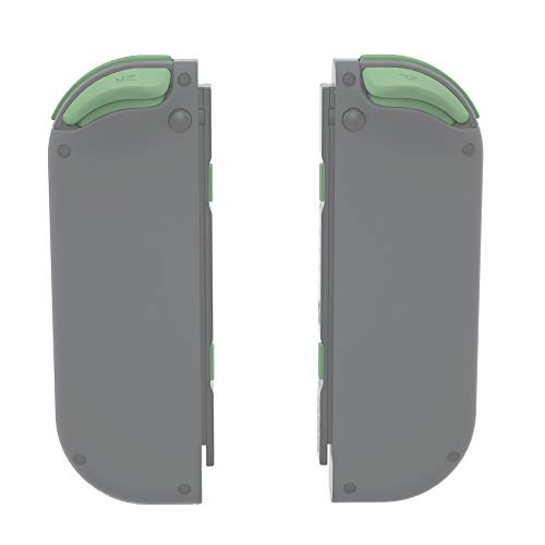 eXtremeRate DIY Full Set Buttons for Nintendo Switch & Switch OLED, Custom Replacement Buttons for JoyCon, ABXY Direction Keys SR SL L R ZR ZL + - Home Capture Trigger Buttons Springs - Matcha Green - color: Matcha Green