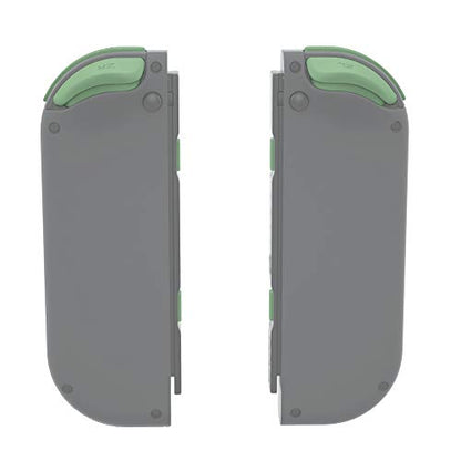 eXtremeRate DIY Full Set Buttons for Nintendo Switch & Switch OLED, Custom Replacement Buttons for JoyCon, ABXY Direction Keys SR SL L R ZR ZL + - Home Capture Trigger Buttons Springs - Matcha Green - color: Matcha Green