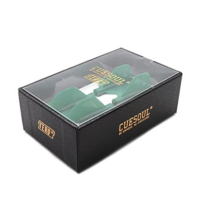 CUESOUL TERO Plus New Double Direction Telescopic and Rotating Dart Flights System-AK4 Dart Flight - color: Green