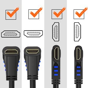 CableCreation 3ft 4K HDMI Cable - Right Angle 90 Degree, Male to Male Cable for Ultra HD 4K@60Hz, 3D Video - 2-Year Warranty - size: 3FT, style: Right Angle