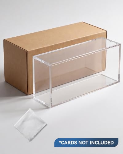 SPC Acrylic Display Case, 8mm Ultra Thick Clear Protector Case,Magnetic Lid | Clear Display Enclosure Compatible with Prismatic Evolutions Super-Premium Collection Box (14.4"Lx3.4"Wx6.9"H) - color: Spc Acrylic Case, size: Acrylic Case