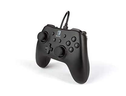 PowerA Nintendo Switch Wired Controller - Black, Detachable 10ft USB Cable, No Battery Required, Officially Licensed By Nintendo - color: Black