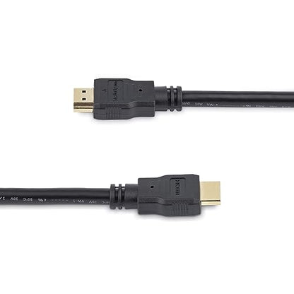 StarTech.com 3m (10ft) HDMI Cable - 4K High Speed HDMI Cable with Ethernet - UHD 4K 30Hz Video - HDMI 1.4 Cable - Ultra HD HDMI Monitors, Projectors, TVs & Displays - Black HDMI Cord - M/M (HDMM3M) - size: 3 meter