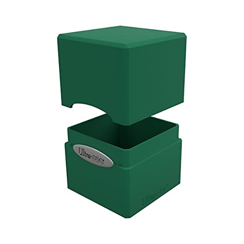 Ultra Pro E-15588 Satin Cube Deck Box-Forest Green - color: Forest Green