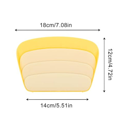 2pcs Card Holders for Playing Cards with Tabletop Stand - Little Hands Card Holder for Kids and Adults, UNO Pinochle Playing Cards (Red&Yellow-05)