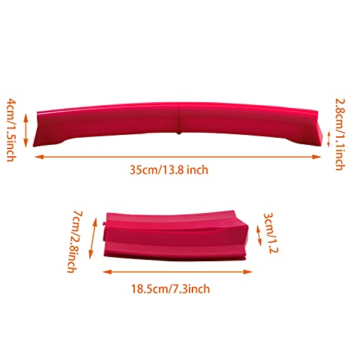 2 Pack Foldable Card Holders for Playing Cards - Playing Cards Holder for Bridge Canasta - Curved Game Card Holder Rack for Adults Seniors Arthritis - style: 2 red