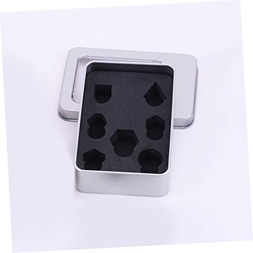 Metal Dice Storage Box with Foam Liners Portable Rectangular Tin Case for Dice Lightweight Organizer for RPG and Board Games
