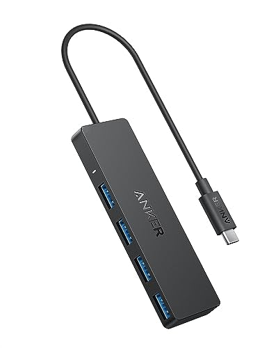 Anker USB C Hub, 4-in-1 USB Splitter, USB Extender, Computer Accessories | Multiport adapter with 5Gbps Data Transfer for USB-C Port Laptop, PC, Desktop and More (Charging Not Supported)(USB-C, 0.7ft) - size: 0.7 ft, style: USB-C