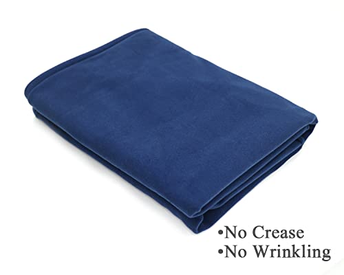Plusvivo Game Table Cover - Mahjong, Poker, Bridge - Machine Washable Felt - 36" x 36" Blue - color: Blue