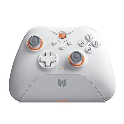 Black Shark BIGBIG WON Gale Wireless Controllers - Motion Aiming, Hall Trigger, 4 Custom Buttons - PC/iOS/Android Gaming Controller with Charging Dock - color: C.GaleSet White