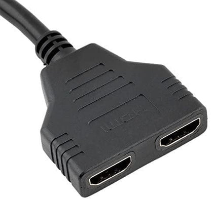 Master Cables 양방향 HDMI 스플리터 | 1080P HDMI 수 - 듀얼 암 1-2 어댑터 케이블 | 두 장치에서 동일한 프로그램 시청 | HDTV, 모니터 및 프로젝터용