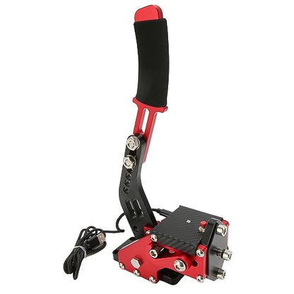 GOWENIC USB Handbrake, Sim Racing Game Hand Brake 64 Bit 2 in 1 Handbrake for ONE, Series S X PC with G920, for, iRacing Setup Use (Red) - color: Red