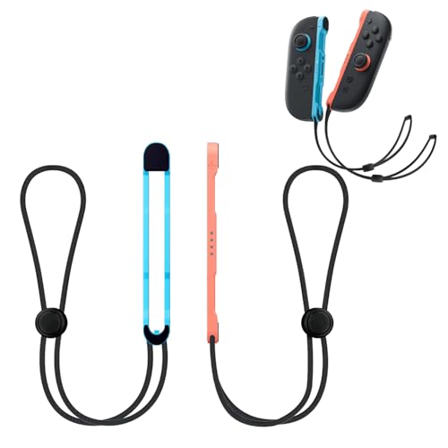 Wrist Straps Compatible with Nintendo Switch 2, Replacement Wrist Strap for Joycon 2 Controller, Safety Lanyard for Joy Con 2 (Blue&Red) - color: Blue&Red