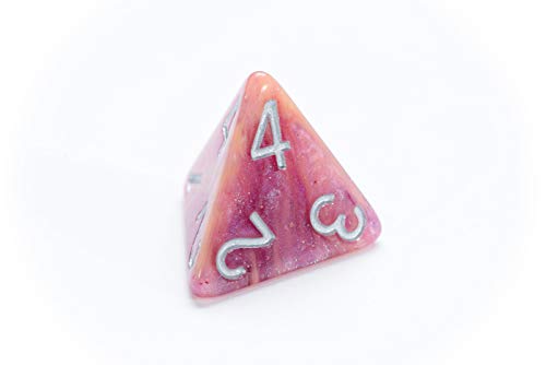 Gate Keeper Games & Dice Gatekeeper Games Aether Dice Rasberry and Cream, Multi - style: Raspberry