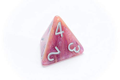 Gate Keeper Games & Dice Gatekeeper Games Aether Dice Rasberry and Cream, Multi - style: Raspberry