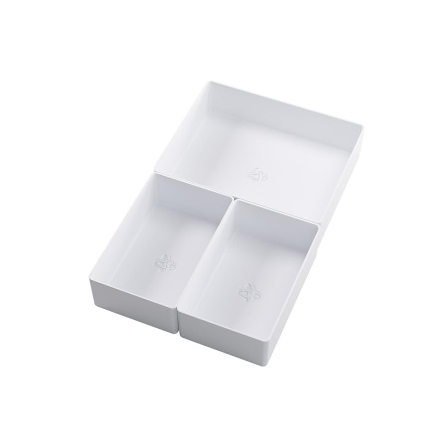 Token Silo Card Add On - 3-Piece Set of Game Trays, Holds Game Cards, Tokens, Dials and Dice, Organize LCG, TCG and Board Game Accessories, Modular Design, White Color, Made by Gamegenic - color: White
