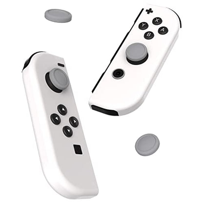 eXtremeRate PlayVital Switch Joystick Caps, Switch Lite Thumbstick Caps, Silicone Analog Cover for OLED Joycon Thumb Grips - Fleeting Gray - color: Fleeting Gray