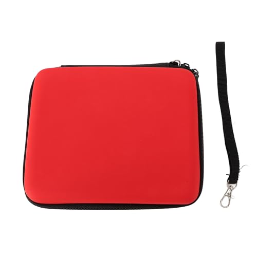 ASHATA Game Card Case For 2DS Console Game Card And Other Accessories, Hard Shell Carrying Case Pouch With 8 Game Card Holders In Red - color: Red