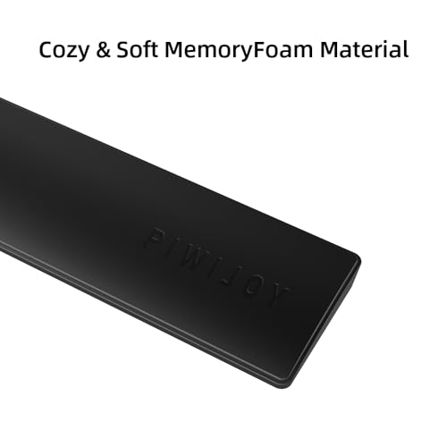Ergonomic Keyboard Wrist Rest, Memory Foam Wrist Support Pad with PU Leather Surface, Non-Slip Base, Sweat-Resistant Design for Mechanical Keyboards, Laptop, Office, Gaming and Typing