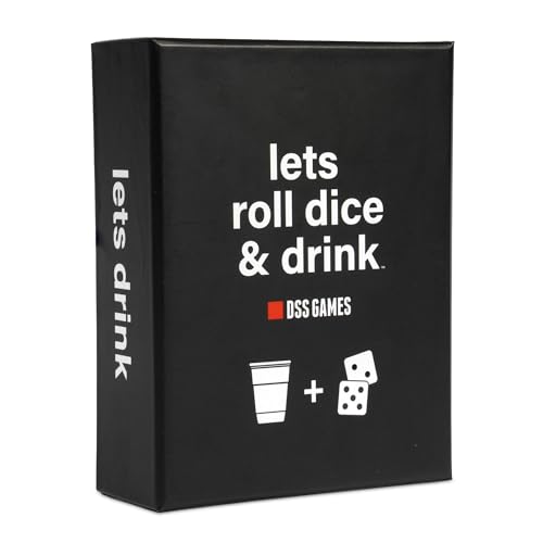 Lets Roll Dice & Drink | Drinking + Challenge Dice Game | Ages 21+