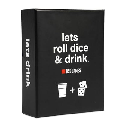 Lets Roll Dice & Drink | Drinking + Challenge Dice Game | Ages 21+