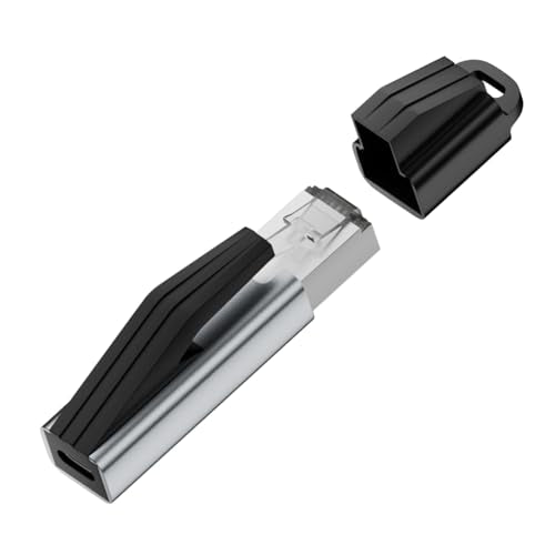 QIANRENON 1000Mbps USB C to RJ45 Network Adapter Converter Portable USB Type C Female to RJ45 Male Ethernet Connector Network Card Port Conversion, Al Alloy Casing, for Laptop Switche Router