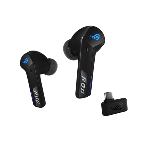 ASUS ROG Cetra True Wireless SpeedNova Gaming Earbuds – Dual-Mode (BT, 2.4GHz), Dirac Opteo, Bone-Conduction AI Mic, Adaptive ANC, 46Hr Battery, for PC, PS5, PS4, Switch, Mobile, ROG Ally/X - Black - color: Black, size: Cetra True WL SpeedNova (In-Ear)
