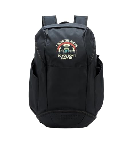 Board Games Vintage Game Night Men Women I Read The Rules Sport Backpack