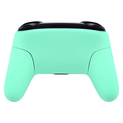 eXtremeRate Mint Green Faceplate Backplate Handles for Nintendo Switch Pro Controller, DIY Replacement Hand Grip Housing Shell Cover for Nintendo Switch Pro - Controller NOT Included - color: Mint Green
