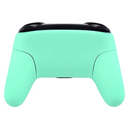 eXtremeRate Mint Green Faceplate Backplate Handles for Nintendo Switch Pro Controller, DIY Replacement Hand Grip Housing Shell Cover for Nintendo Switch Pro - Controller NOT Included - color: Mint Green