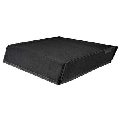 eXtremeRate Black Horizontal Dust Cover for PS4 Console, Soft Neat Lining Dust Guard, Anti Scratch Waterproof Cover Protector Sleeve