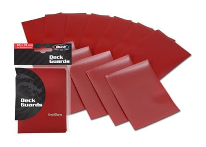 BCW Deck Guard (50 Count), Matte Red - color: Red