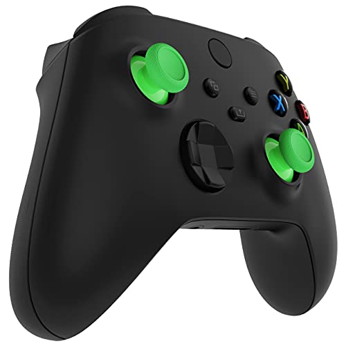 eXtremeRate Replacement Thumbsticks for Xbox Series X & S Controller, Joysticks Repair Kit for Xbox Wireless Controller, Custom Analog Stick Buttons for Xbox One S/X/Elite Controller - Green - color: Green