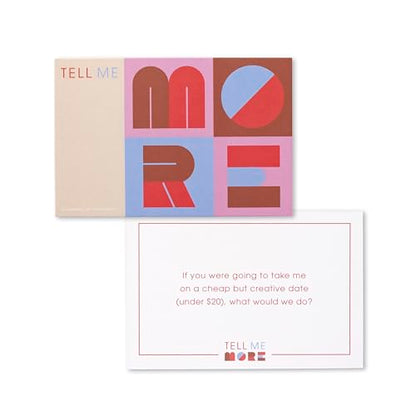 Tell Me More: Couples’ Edition – A Date Night Conversation Starter Game of 52 Questions to Deepen Your Connection with Your Partner - color: Couples Edition