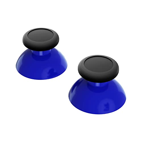 eXtremeRate Blue & Black Replacement 3D Joystick Thumbsticks, Analog Thumb Sticks with Cross Screwdriver for Nintendo Switch Pro Controller - color: Black & Blue